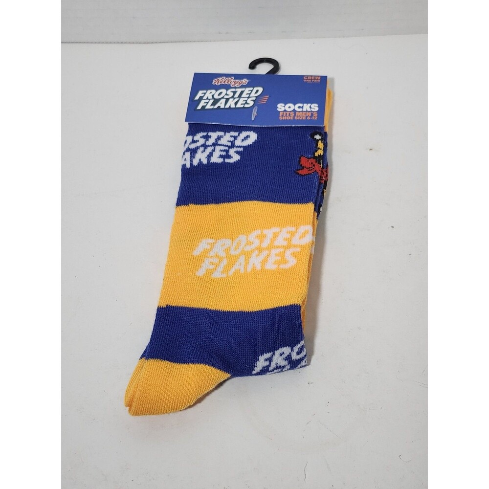 Frosted Flakes Crew Socks Size 6-12 Kellogg's Blue